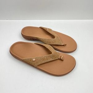 Spenco | NWOT Yumi Boheme Tan Orthotic Comfort Flip Flop Sandals